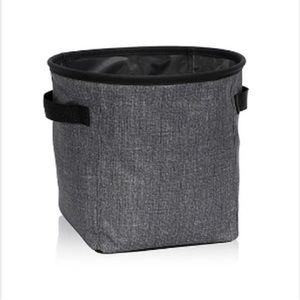 New Thirty One Mini Storage Bin Charcoal CrossHatch